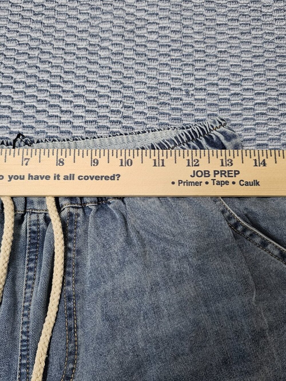 Amazon FTCaynz Waistband Baggy Women's Lightweight Denim Pants - Size Small NEW - Picture 5 of 6